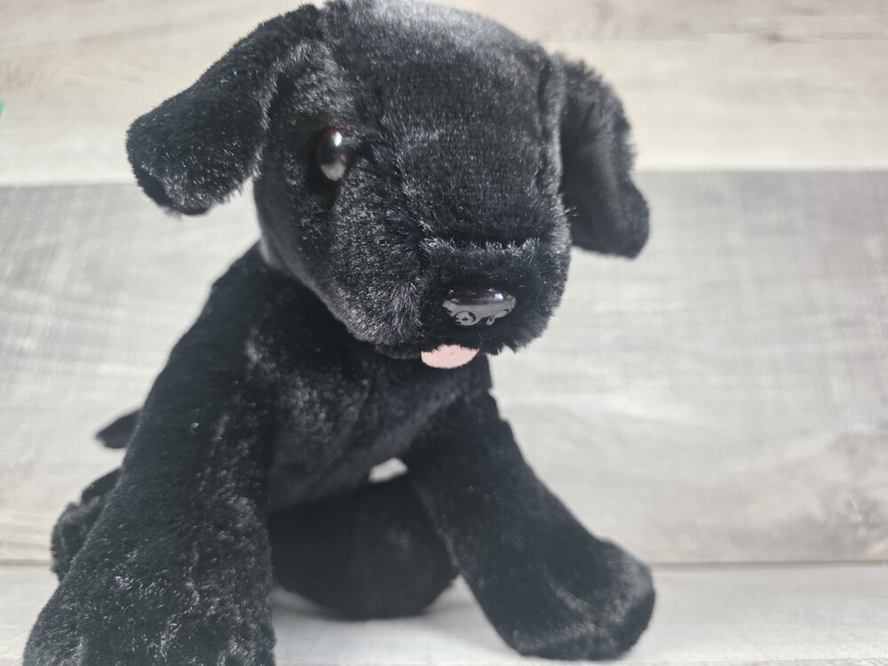 Melissa and Doug Black Lab Plush Stuffed Animal Realistic Dog Labrador b149